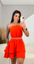 Vestido Duna Nathaly - Laranja - comprar online