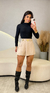 Body Canelado Lisa - Preto - Puro Estilo Moda Feminina