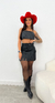 Conjunto Franja Débora - Preto