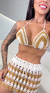 Conjunto Crochê Isabel - Bege - loja online