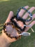 Imagem do Kit de pulseiras para proteção energética - turmalina negra, cianita azul e olho de tigre