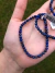 Pulseira de lápis lazúli 4mm - comunicação e espiritualidade