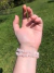 Pulseira de quartzo rosa em cascalho - amor incondicional na internet