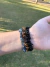 Kit de pulseiras para proteção energética - turmalina negra, cianita azul e olho de tigre