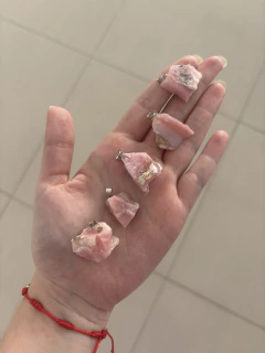 Pingente de Opala Rosa Bruto - comprar online