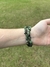 Pulseira cascalho de zoisita com rubi - - loja online