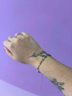 Pulseira Multifacetada 2mm - Pedra da Lua