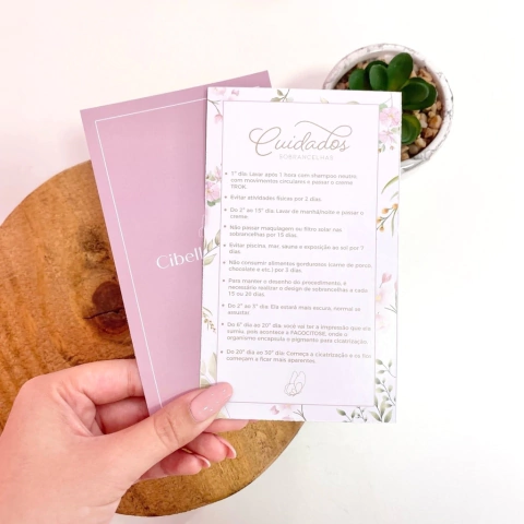 Cartão de Cuidados 9x15cm