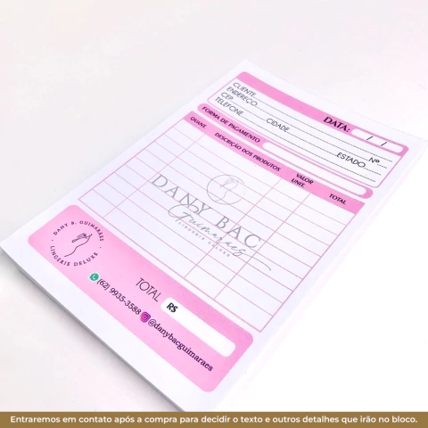 Bloco Personalizado A5 (com a arte que desejar) - comprar online