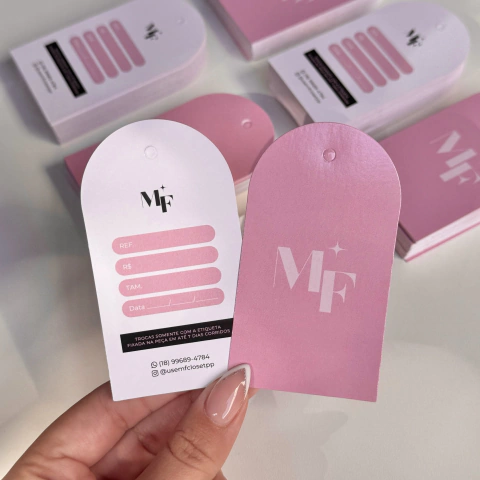 Tag 5x9cm Semicircular