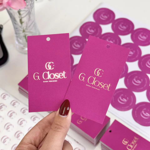 Tag Reta 5x9cm | Hotstamp - comprar online