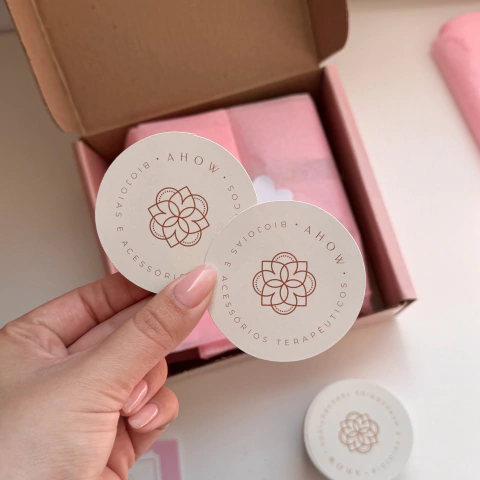 Cartão Redondo 6x6cm