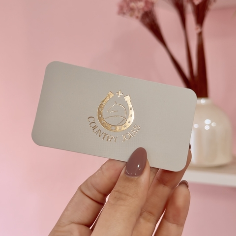 Cartão de Visita Hotstamp + Verniz Localizado