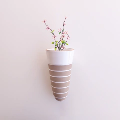 Vaso de Parede Cone - Listrado