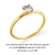Imagem do Par de alianças Baby shine Primavera Azul | Prata 950 folheadas a ouro 18K