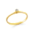 Anel Solitário Lírio | Ouro 18K e Zircônia - comprar online