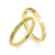 Par de alianças Baby shine Primavera Amarelo | Prata 950 folheadas a ouro 18K - comprar online