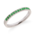 Par de alianças Baby shine Primavera Verde | Prata 950 - Macchi | Alianças para todas as formas de amor
