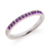 Par de alianças Baby shine Primavera Roxo | Prata 950 - Macchi | Alianças para todas as formas de amor
