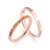 Par de alianças Baby shine Primavera Laranja | Prata 950 folheadas a ouro rosé 18K - comprar online