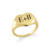 Anel Paixão Personalizado| Prata 950 folheado a ouro 18K - comprar online