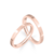 #FLASH - Par de alianças Baby | Prata 950 folheadas a ouro rosé 18K