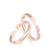 #FLASH - Par de alianças Baby | Prata 950 folheadas a ouro rosé 18K - comprar online