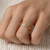 #FLASH - Par de alianças Baby shine | Prata 950 folheadas a ouro 18K - comprar online