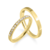 #FLASH - Par de alianças Baby shine | Prata 950 folheadas a ouro 18K