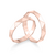 Par de alianças Beijoca | Ouro rosé 18K - comprar online