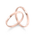 Par de alianças Benzinho | Ouro rosé 18K - comprar online