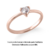 Par de alianças Benzinho | Ouro rosé 18K