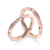 #FLASH - Par de alianças Eternidade | Prata 950 folheadas a ouro rosé 18K