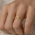 #FLASH - Par de alianças Hello | Prata 950 folheadas a ouro 18K - comprar online