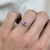 #FLASH - Anel Solitário Primavera Roxo | Prata 950 e Zircônia - comprar online