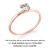 Imagem do Par de alianças Angel | Ouro rosé 18K
