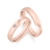 Par de alianças Mimo | Prata 950 folheadas a ouro rosé 18K