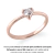 #FLASH - Par de alianças Beijo | Prata 950 folheadas a ouro rosé 18K - loja online