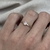 #FLASH - Anel Solitário Lua | Prata 950 folheado a ouro rosé 18K e Zircônia - comprar online