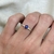 #FLASH - Anel Solitário Primavera Azul | Prata 950 folheado a ouro rosé 18K - comprar online