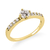 #FLASH - Solitário Glittinho | Prata 950 folheado a ouro 18K e Zircônias