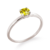 #FLASH - Anel Solitário Primavera Amarelo | Prata 950 e Zircônia