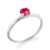 #FLASH - Anel Solitário Primavera Rosa | Prata 950 e Zircônia