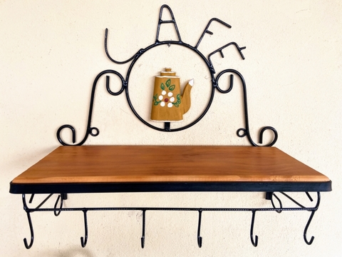 Estante Cantinho do Café com ganchos*