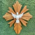 Mandala/ Resplendor Divino Espirito Santo em Madeira Oval