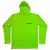 RONCAS CON CAPUCHA SECADO RAPIDO PROTECCION UV50 Y TELA RESPIRABLE COLOR VERDE FLUO