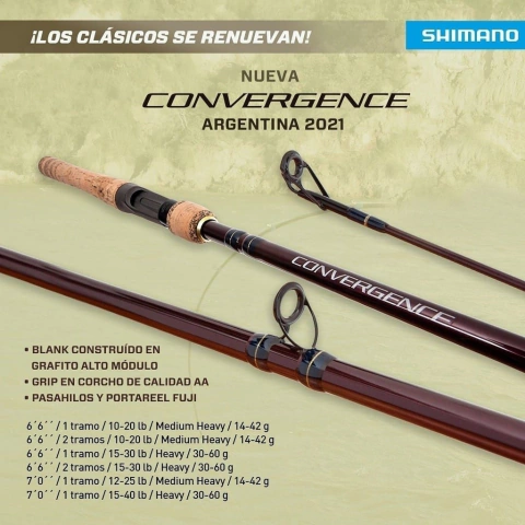 SHIMANO CONVERGENCE 1 TRAMO 2,10MTS 12-25LB