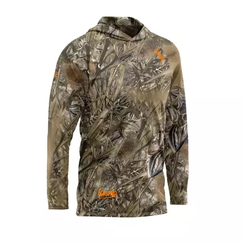 PAYO CAMUFLADA PLUMA CON CAPUCHA SECADO RAPIDO PROTECCION UV Y TELA RESPIRABLE - comprar online