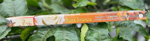 Incenso Massala Flute - Rosa Branca