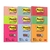 Notas adesivas 3M post-it bloco 90F colorido 76x76mm